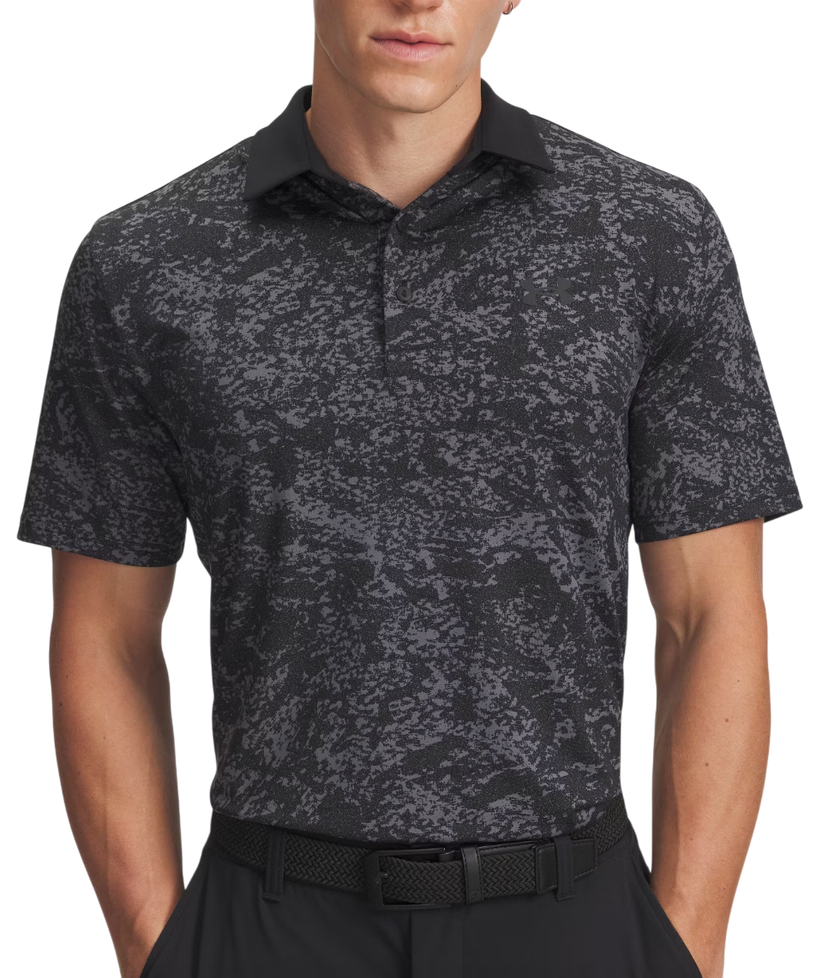 Поло тениска Under Armour Playoff 3.0 Printed Polo Shirt Черно | 1378677-015