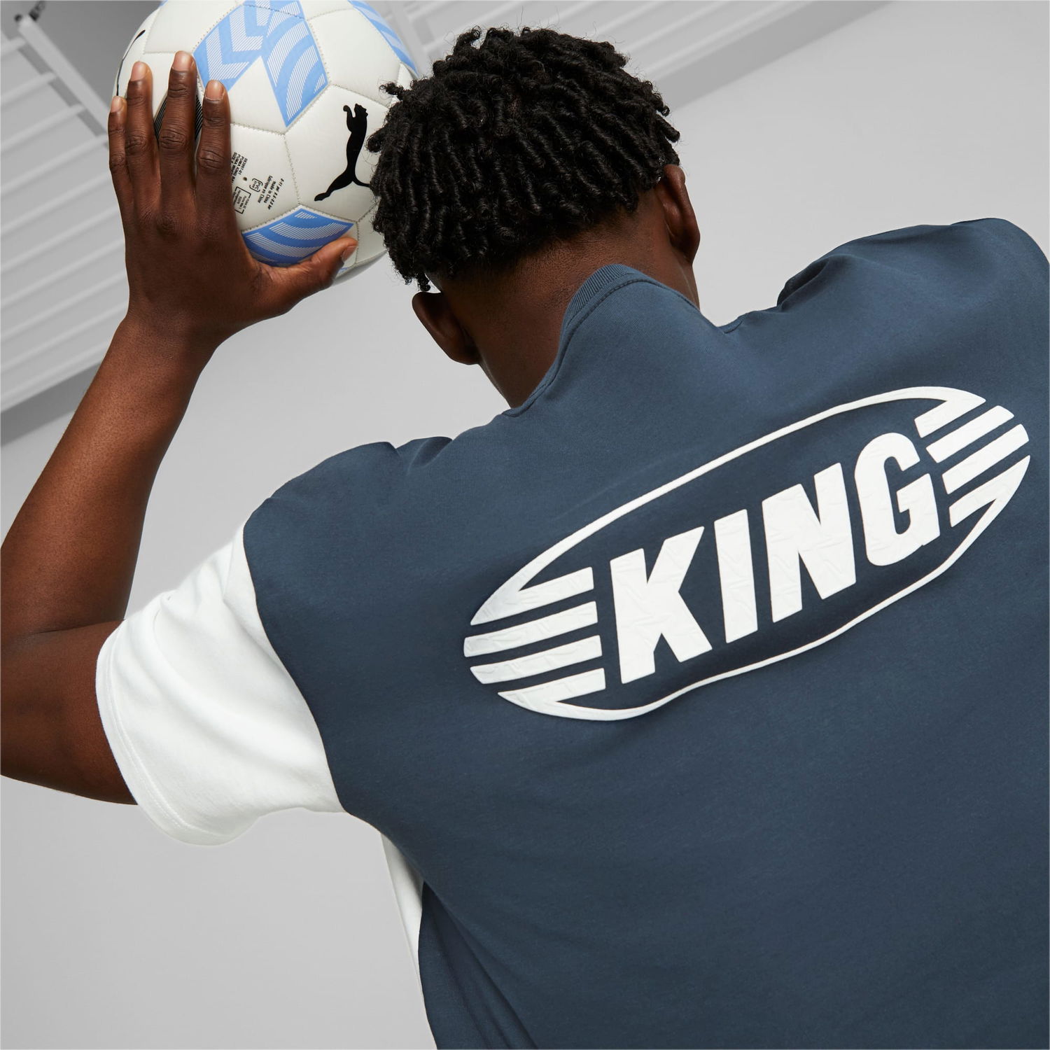 Тениска Puma KING Top Football T-Shirt Тъмно синьо | 658346_01, 1