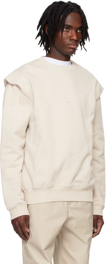 Суитчър HELIOT EMIL HELIOT EMIL Outline Logo Sweatshirt Бежово | PRESS25_M_08_052_ST18_CO, 1