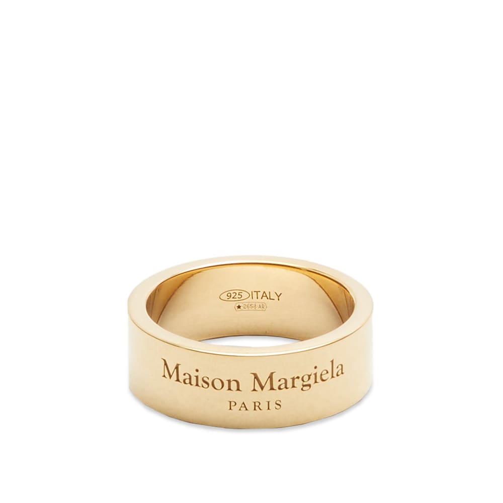 Пръстен Maison Margiela Text Logo Band Ring Металик | SM1UQ0095-SV0158-950, 0