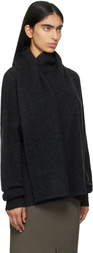Пуловер TOTEME TOTEME Draped Scarf Knit Sweater Сиво | 244-WRT0368-YA0099, 1