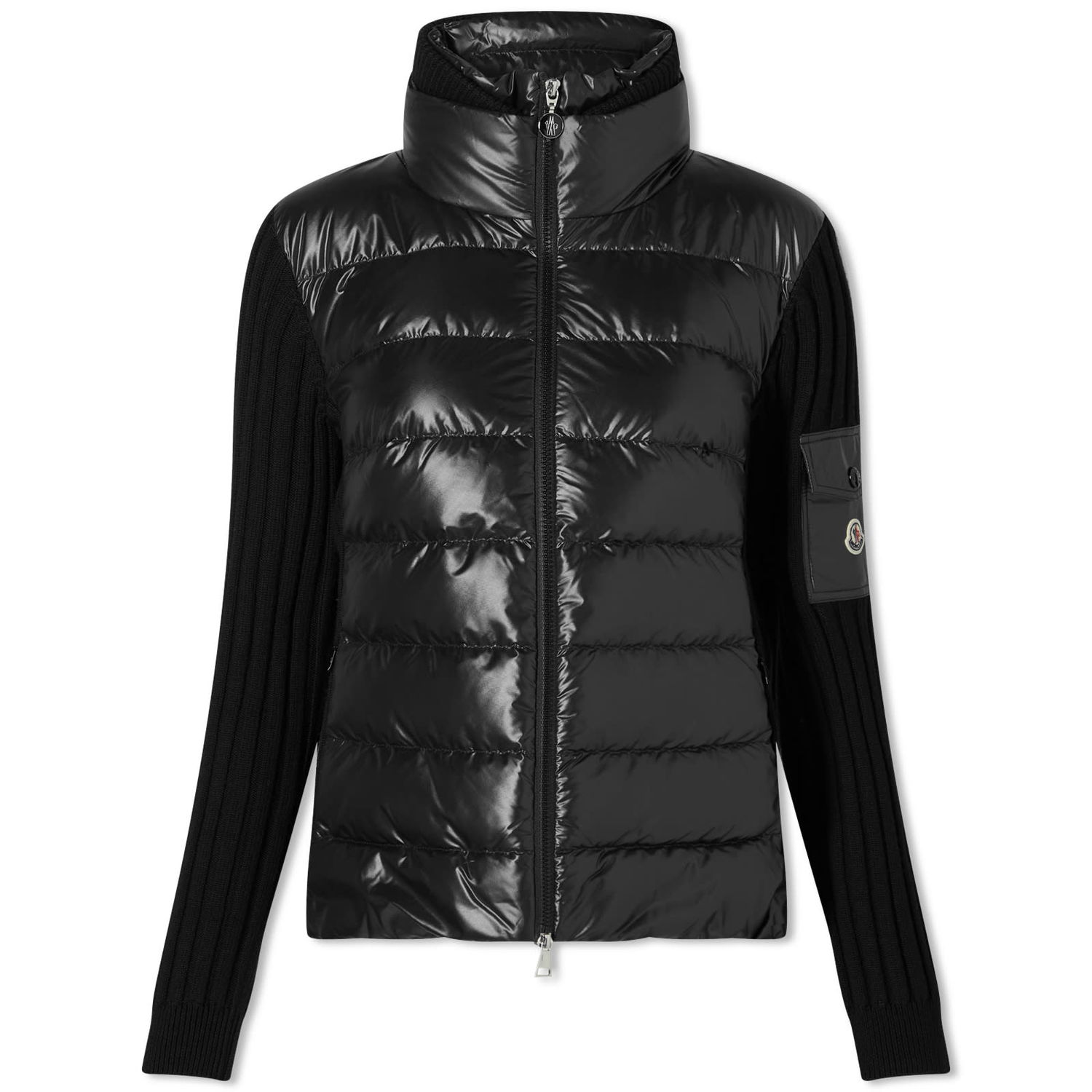 Пуловер Moncler High Neck Padded Cardigan Черно | 9B000-M1131-24-999, 0