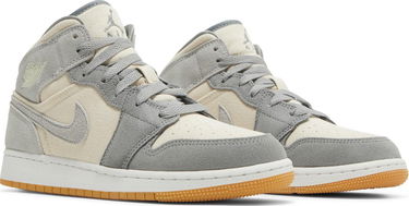 Кецове и обувки Jordan Air Jordan 1 Mid SE "Coconut Milk Particle Grey" GS Сиво | DN4346-100, 1