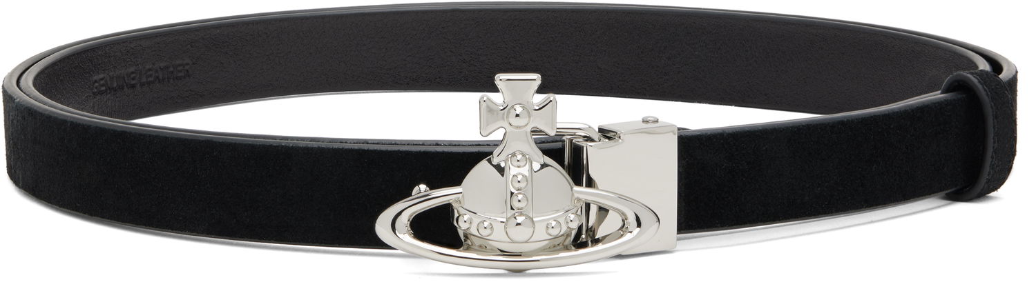 Колани Vivienne Westwood Vivienne Westwood Small Orb Buckle Belt Черно | 82010079W-L007E-, 0