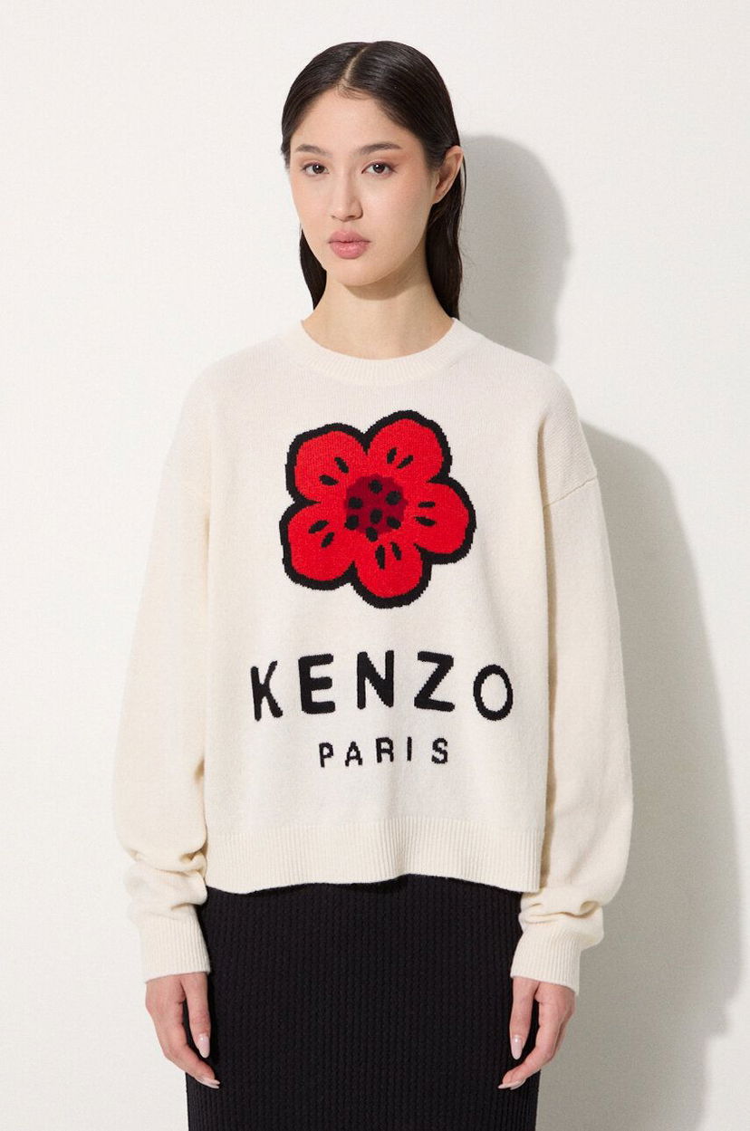 Пуловер KENZO Jumper Sweater Бежово | FE62PU4903LD.02