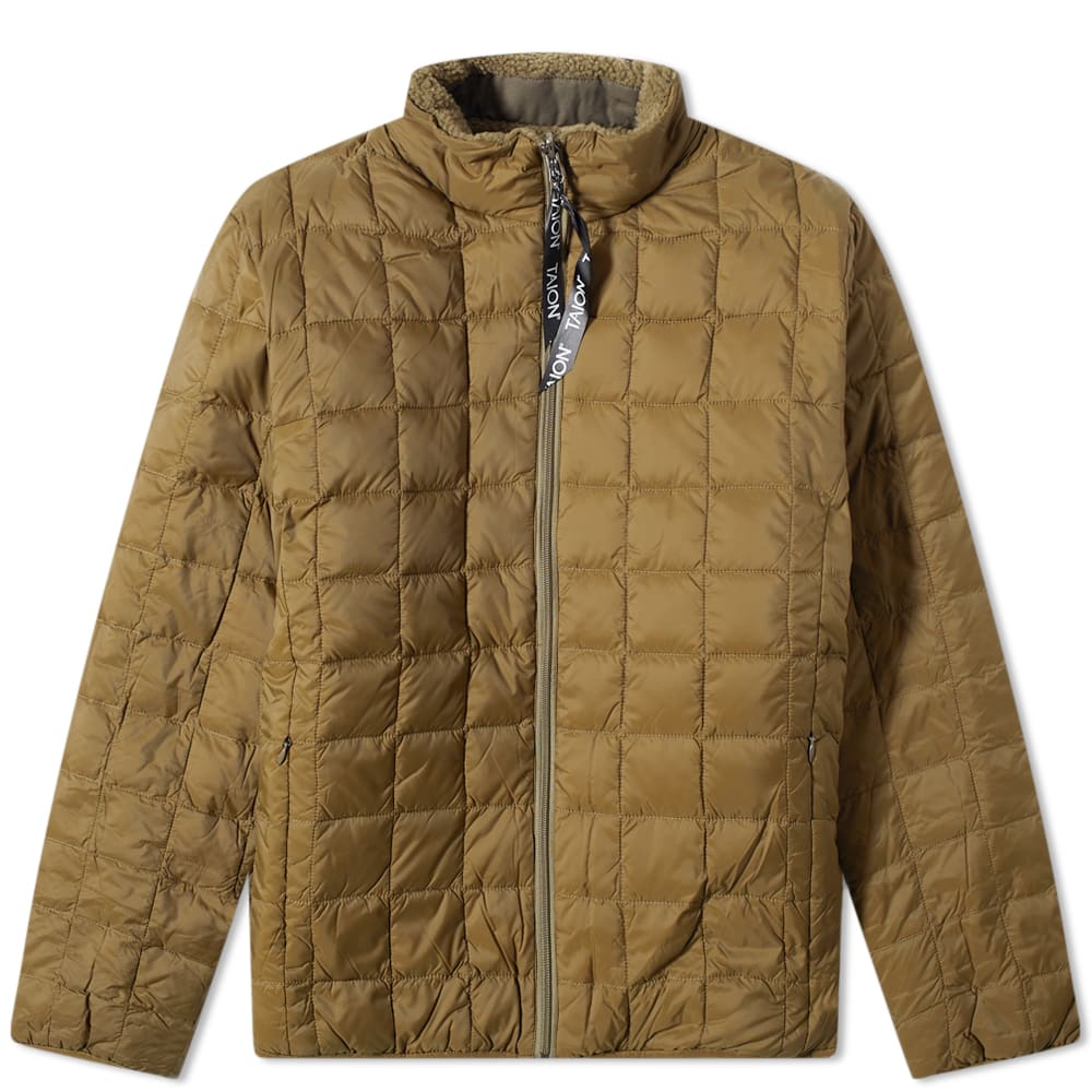 Яке TAION Reversible Boa Fleece Down Jacket Зелено | TAION-R102MB-OLV, 0