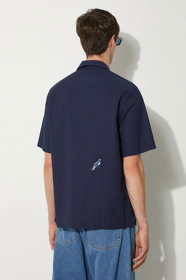 Риза Paul Smith Paul Smith Bird Embroidered Regular Fit Shirt Тъмно синьо | M1R.905UE.N01592, 2
