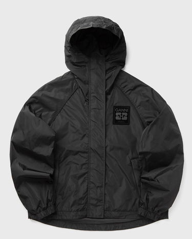 Яке GANNI GANNI Flyweight Nylon Hooded Jacket Черно | W0736-099, 0