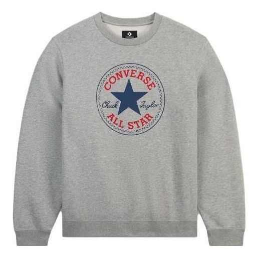 Суитчър Converse Go-To All Star Patch Fleece Crew Sweatshirt Сиво | 10025472-A03