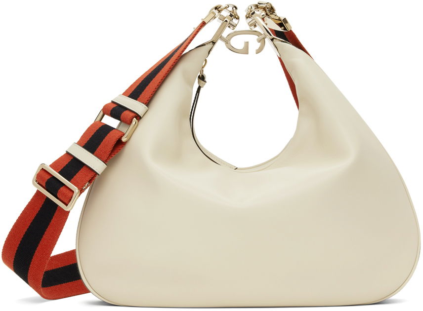 Чанта през рамо Gucci Beige Large Attache Shoulder Бежово | 702823 UXWBG, 0