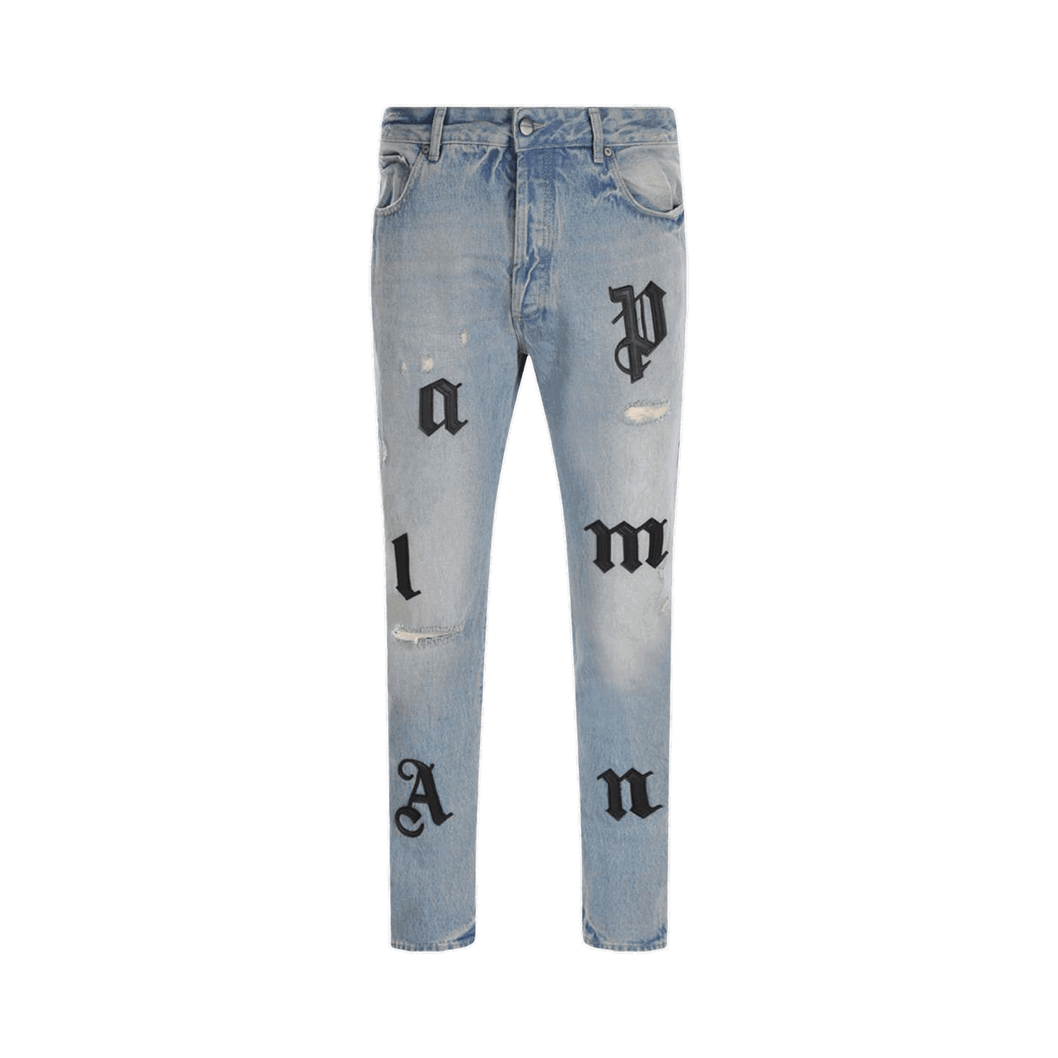 Дънки Palm Angels Logo Patch Classic 5 Pocket Jeans Синьо | PMYA033F22DEN0034510, 0