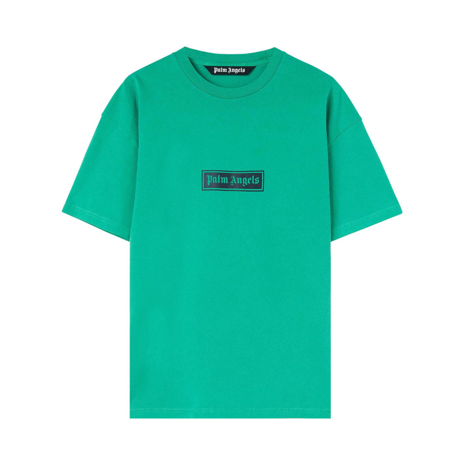 Тениска Palm Angels Garmet Dyed Box Logo Tee Зелено | PMAA065F22JER0015501, 1