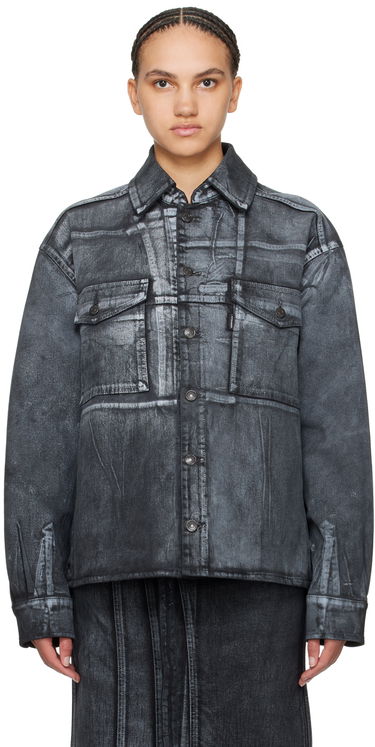 Яке Ottolinger Ottolinger Printed Denim Jacket Сиво | 1700412, 0