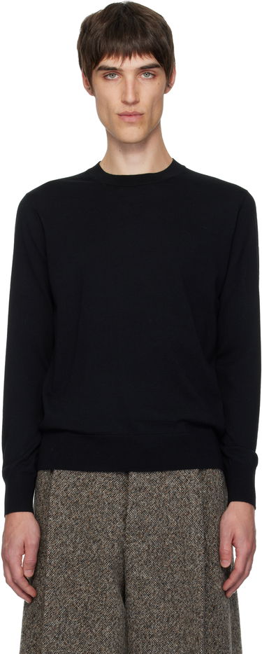Пуловер Dries Van Noten Dries Van Noten Merino Wool Crewneck Sweater Черно | 252-021244-2700, 0
