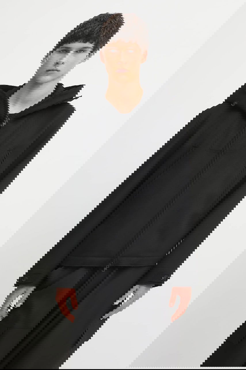 Яке Y-3 Y-3 Bonded Melton Hooded Jacket Черно | JX4821, 0