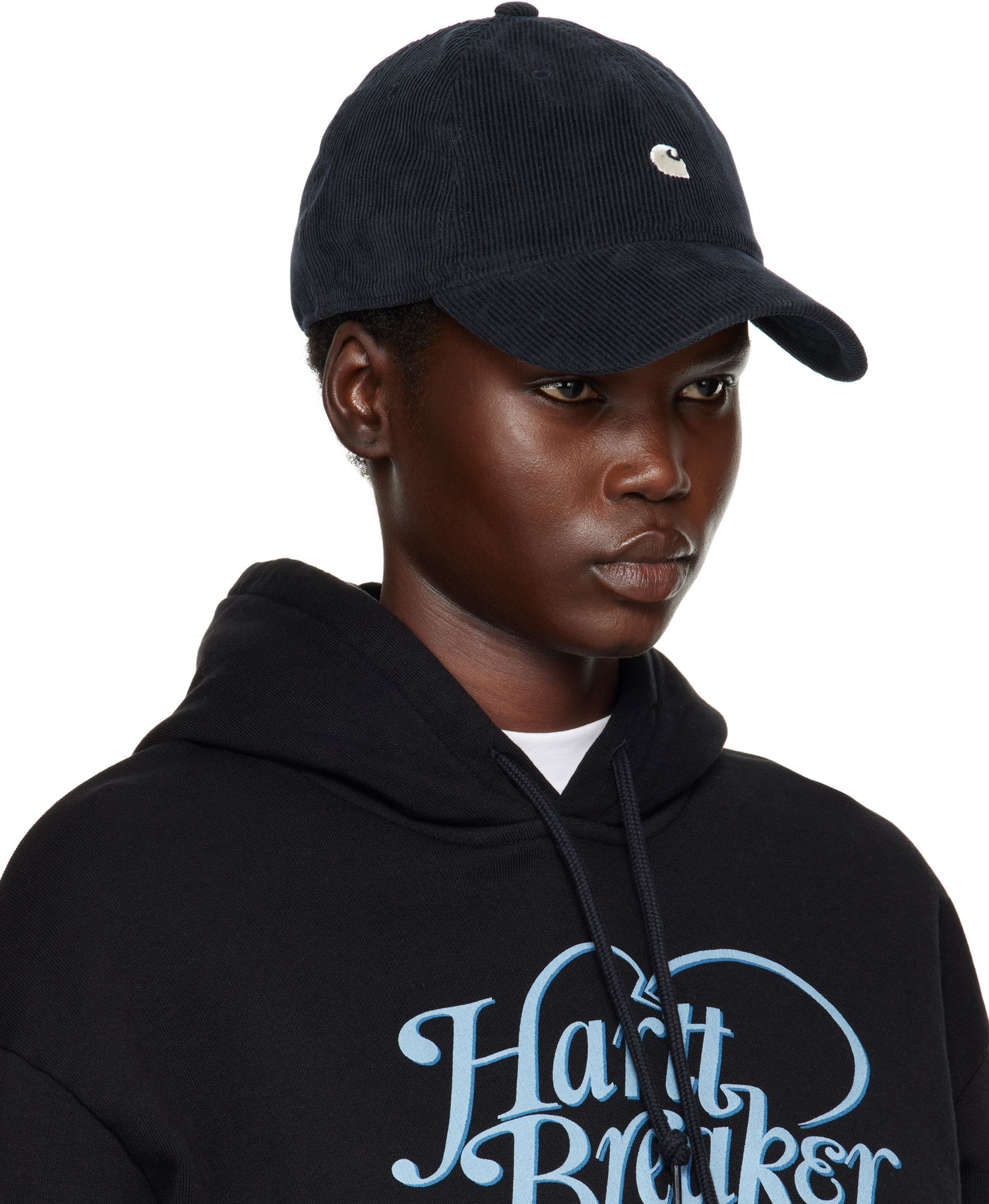 Шапка с козирка Carhartt WIP Corduroy Baseball Cap Тъмно синьо | I028955 11AXX, 1