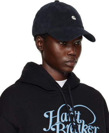 Шапка с козирка Carhartt WIP Corduroy Baseball Cap Тъмно синьо | I028955 11AXX, 1