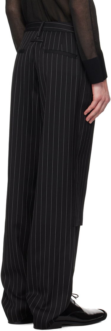 Панталони Jean Paul Gaultier Jean Paul Gaultier 'The Lace-Up Suit' Pinstripe Trousers Черно | 25/33-F-PJ010-C074-0001, 2