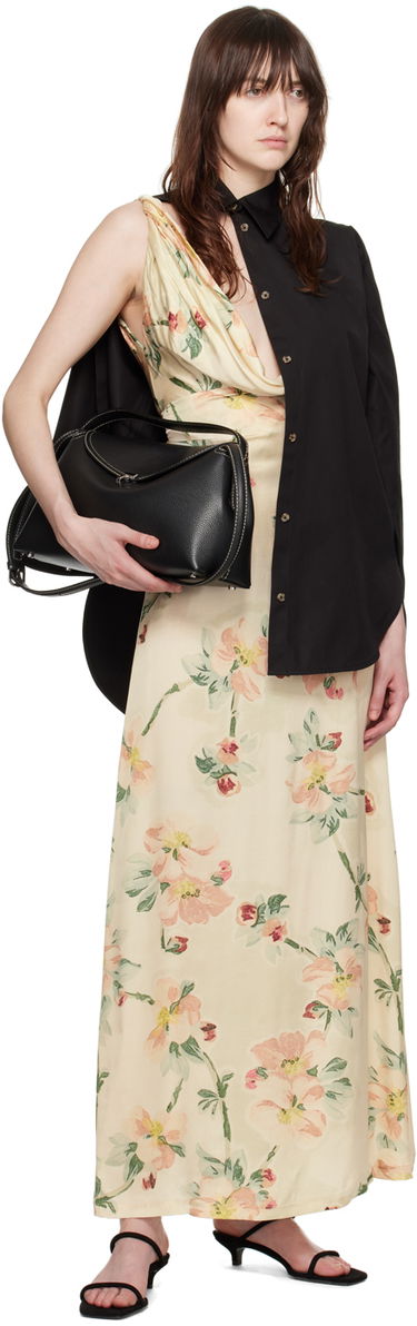 Pокля TOTEME TOTEME Women's Floral Print Twist Maxi Dress Бежово | 243-WRD1924-FB0220, 3