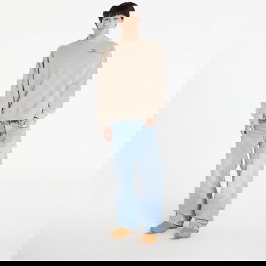 Суитчър Carhartt WIP Punched Crewneck Sweatshirt with Work in Progress Print Бежово | I036039.3GEXX, 6