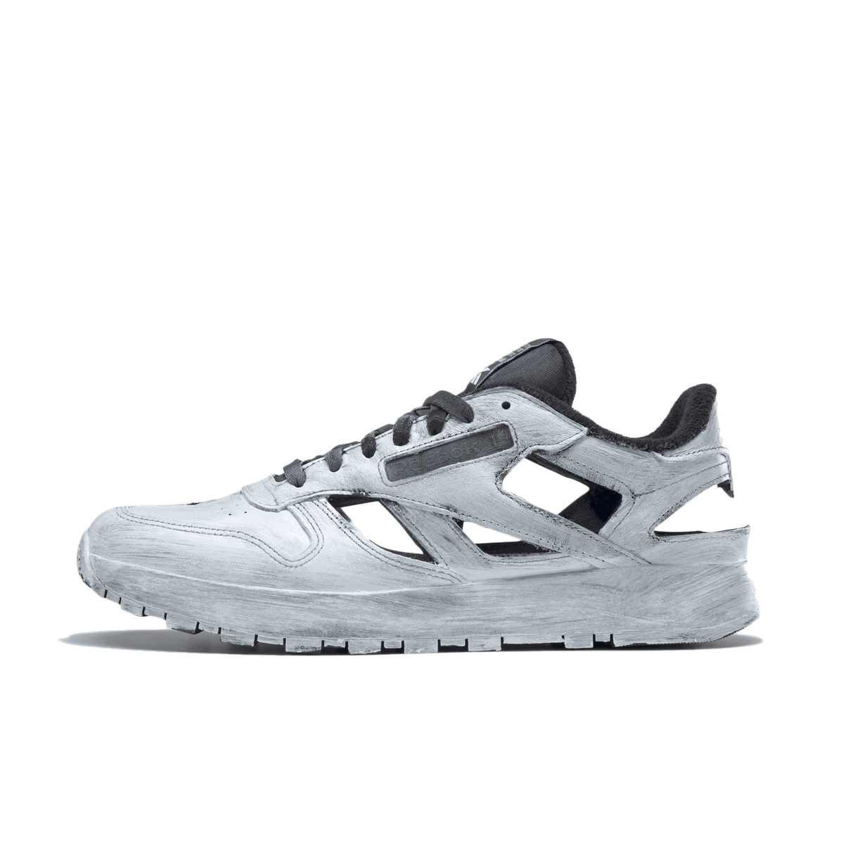 Кецове и обувки Reebok Maison Margiela x Classic Leather DQ "White Paint" Сиво | GX6244, 0