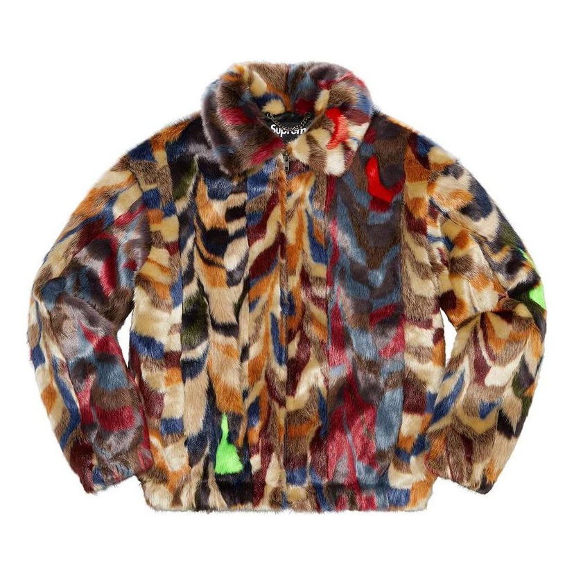 Яке бомбър Supreme Faux Fur Bomber Jacket Многоцветен | SUP-FW22-521