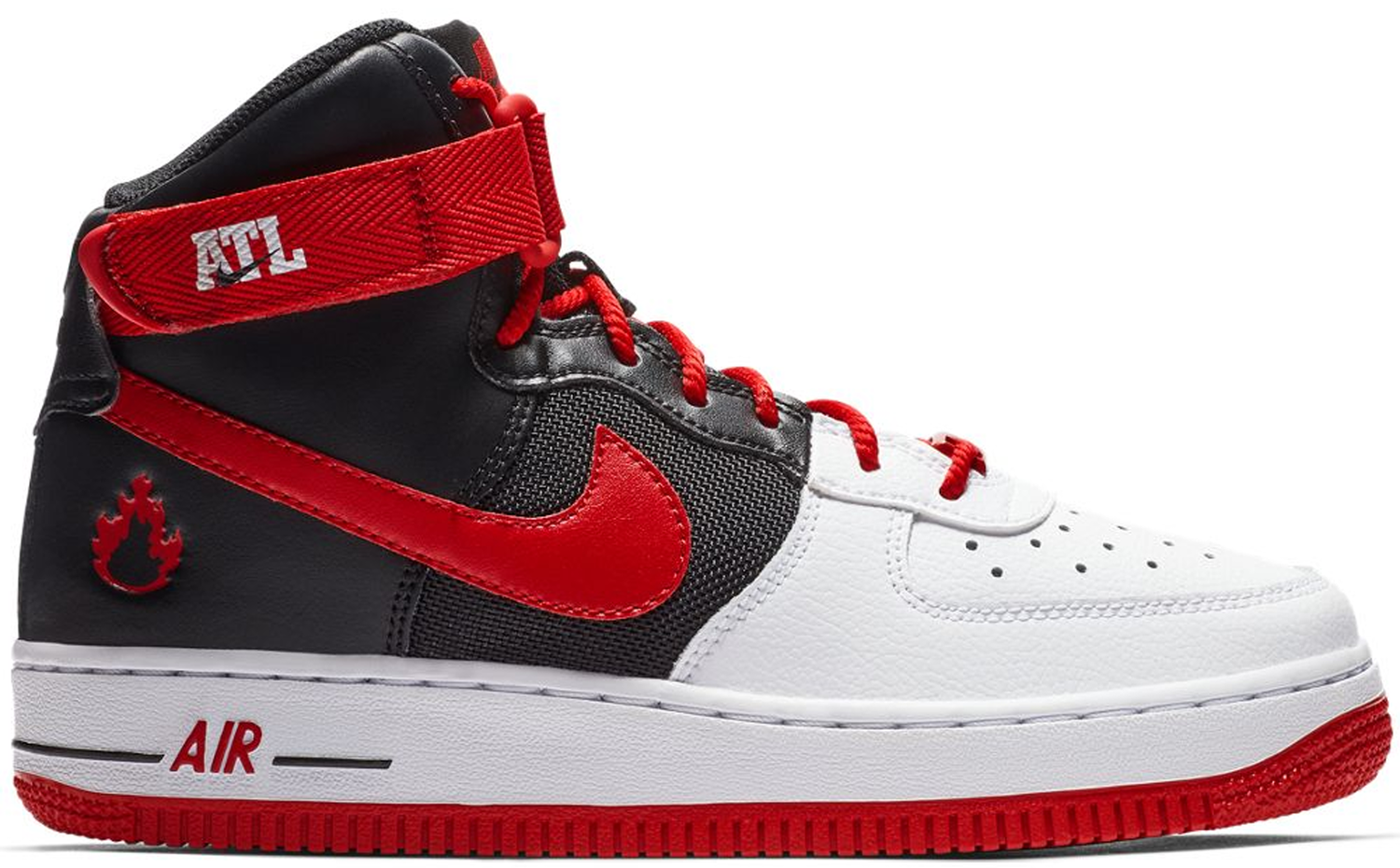 Кецове и обувки Nike Air Force 1 High Atlanta Away (GS) Червено | BV9206-100, 0