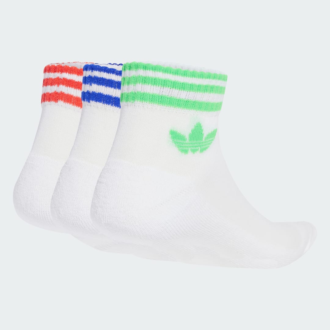 Чорапи adidas Performance 3-Stripes Ankle Socks - 3 Pairs Бяло | JV7439, 0