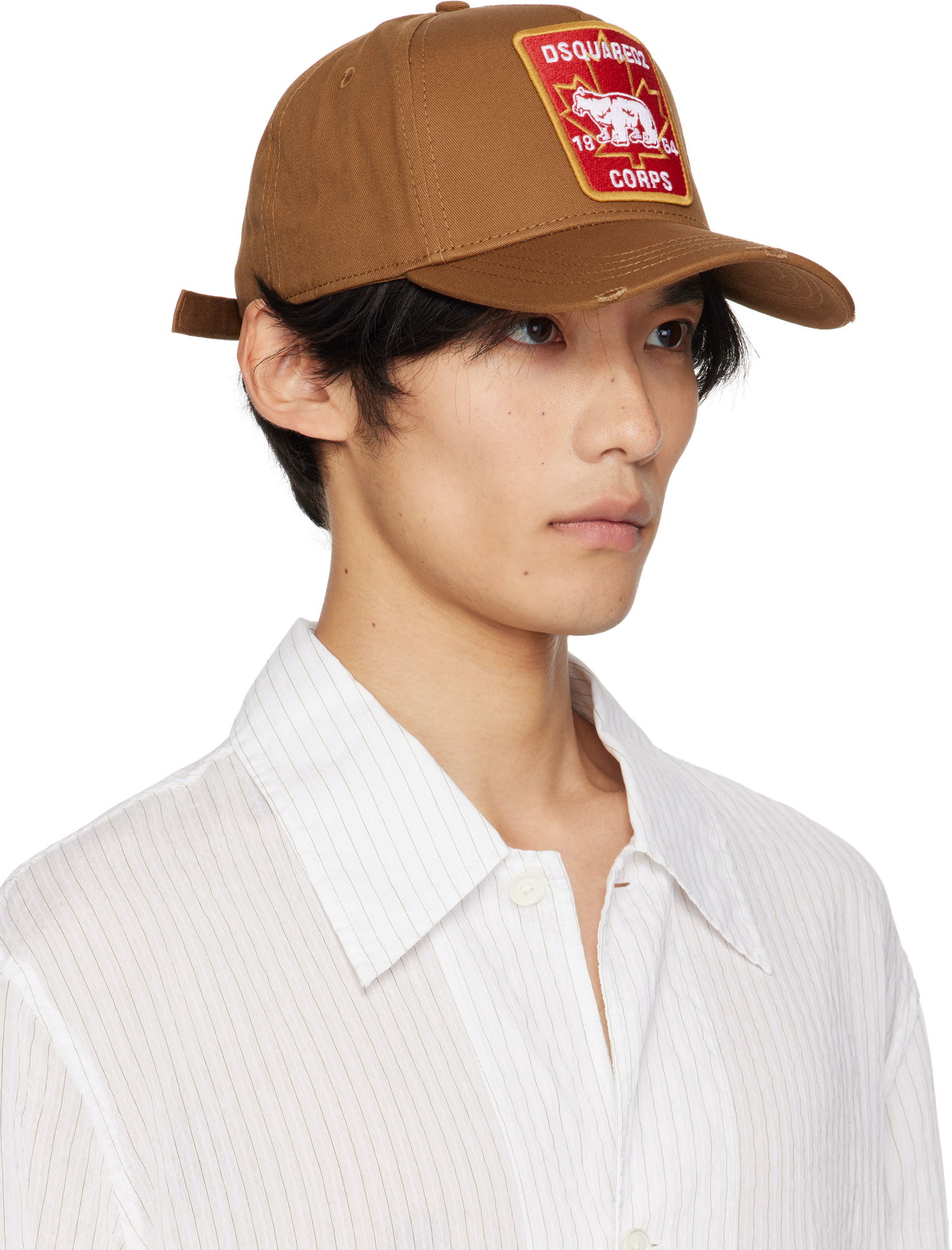 Шапка с козирка DSQUARED2 Dsquared2 Canadian Patch Baseball Cap Кафяво | BCM0367_05C00001_5092, 1