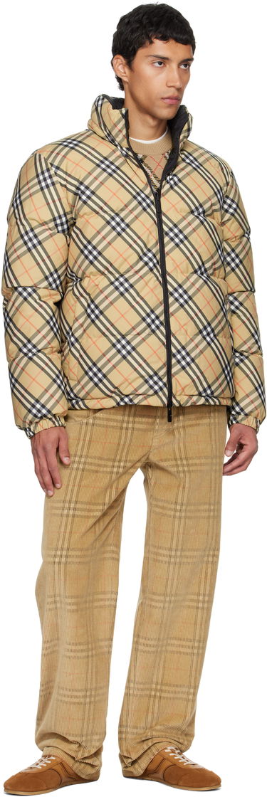 Пухо яке Burberry Burberry Check Puffer Jacket Бежово | 8111379, 3