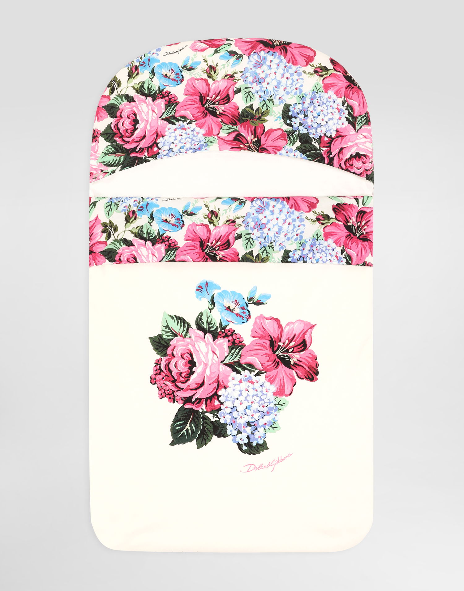 Пижама Dolce & Gabbana Dolce & Gabbana Floral Print Interlock Baby Sleeping Bag Бяло | LNJAH0II7HTHA5MH, 0