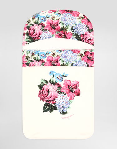 Пижама Dolce & Gabbana Dolce & Gabbana Floral Print Interlock Baby Sleeping Bag Бяло | LNJAH0II7HTHA5MH, 0