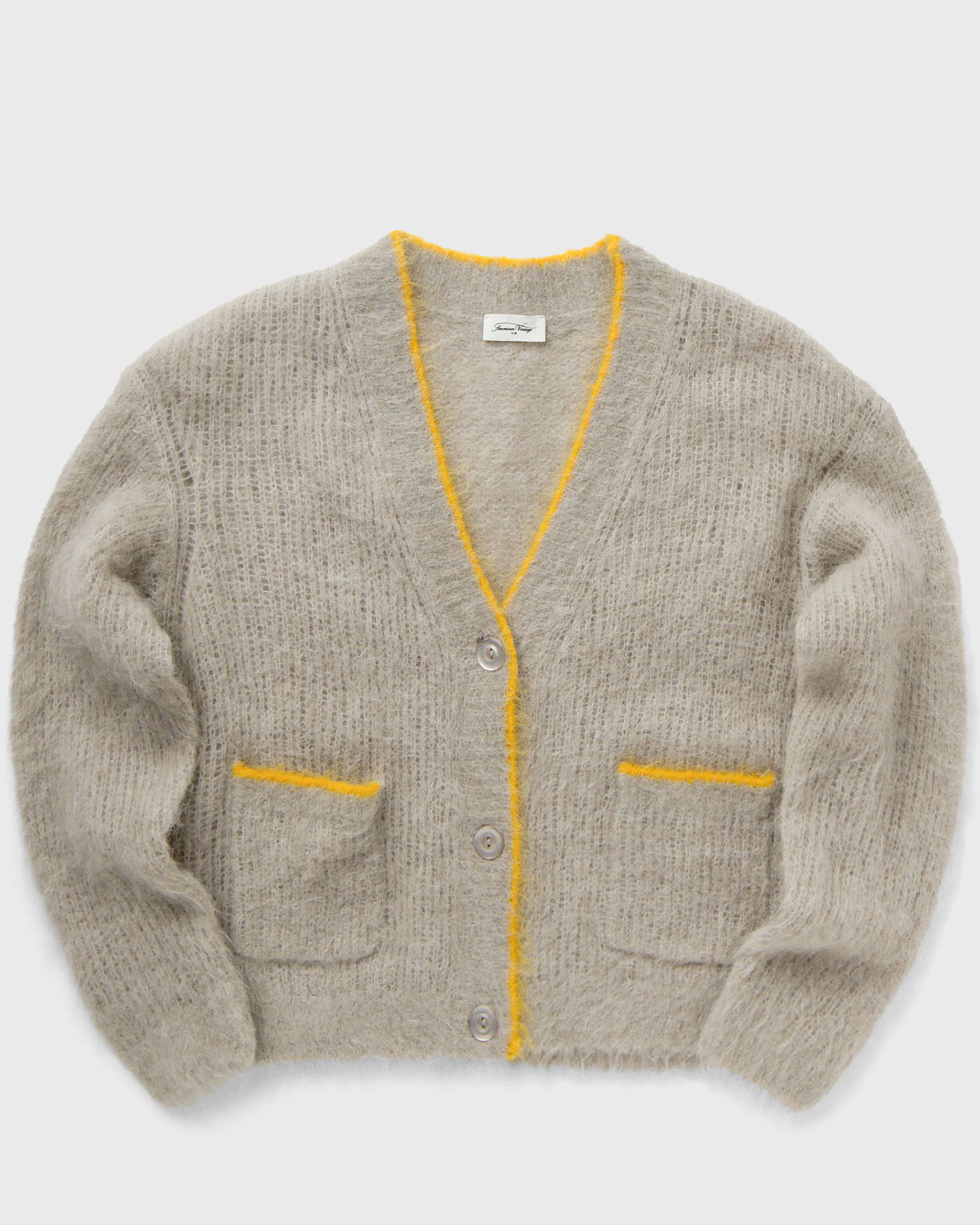 Пуловер American Vintage BYMI Cardigan Knitwear Сиво | BYM19AH24-BRUMEUX-CHINE, 0