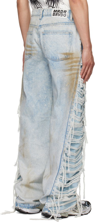Дънки Who Decides War Who Decides War Mechanic Ultra Flare Denim Jeans Синьо | 1120850009SS25, 2