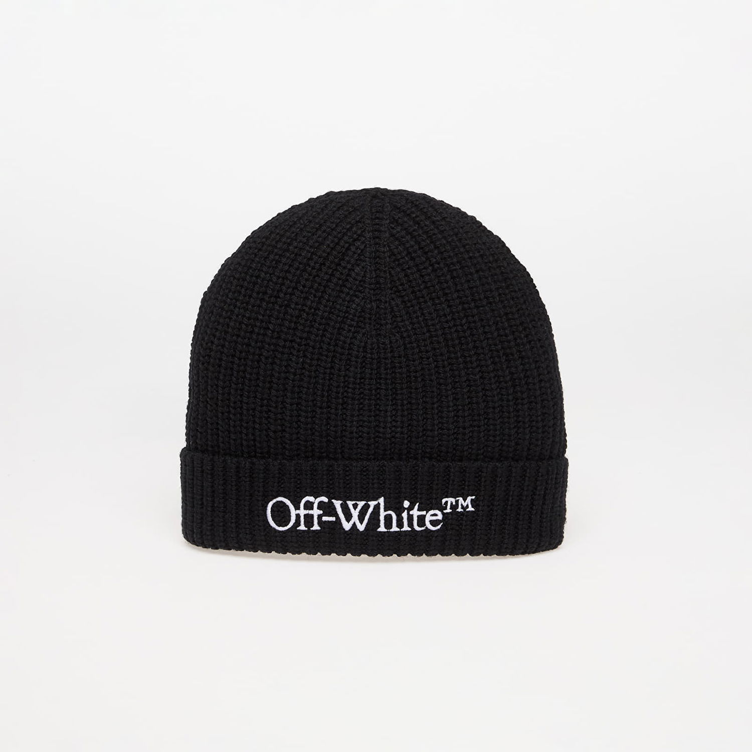 Шапка Off-White Off-White Bookish Classic Knit Beanie Черно | OMLC041C99KNI0031001, 0