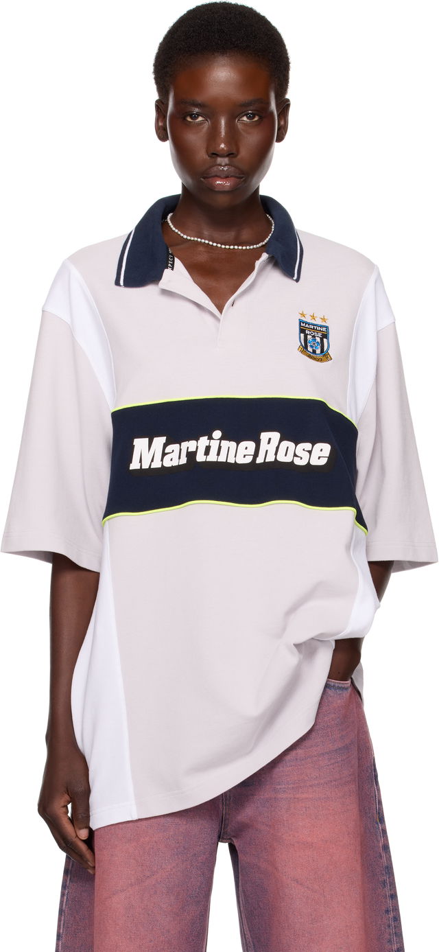 Martine Rose Oversized Paneled Polo
