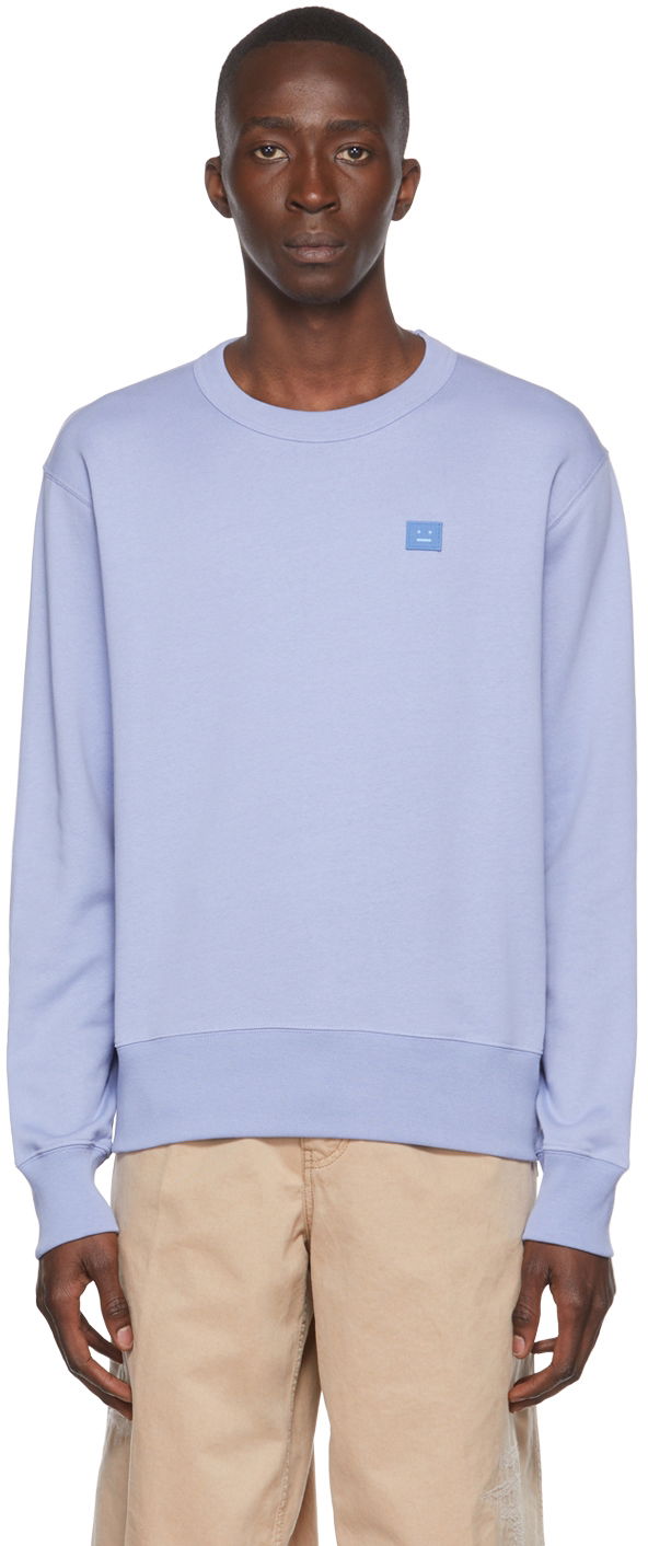 Суитчър Acne Studios Cotton Sweatshirt Лилаво | CI0114-, 0