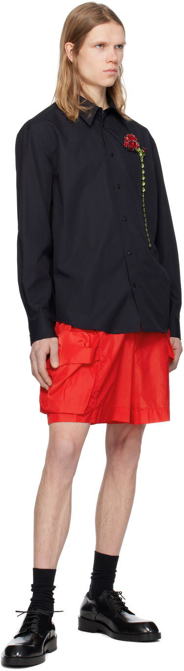 Къси панталони Simone Rocha Simone Rocha Cargo Flap Pocket Drawstring Shorts Червено | 4135 1067, 3