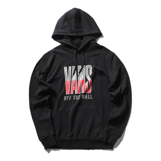 Суитчър Vans Vans Alphabet Pattern Pullover Hoodie Черно | VN0A48B9BLK