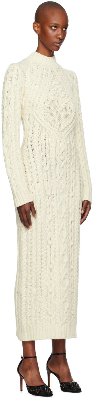 Pокля Jean Paul Gaultier Jean Paul Gaultier Cable Knit Maxi Dress Бяло | 24/31-F-RO241-M080-64, 1