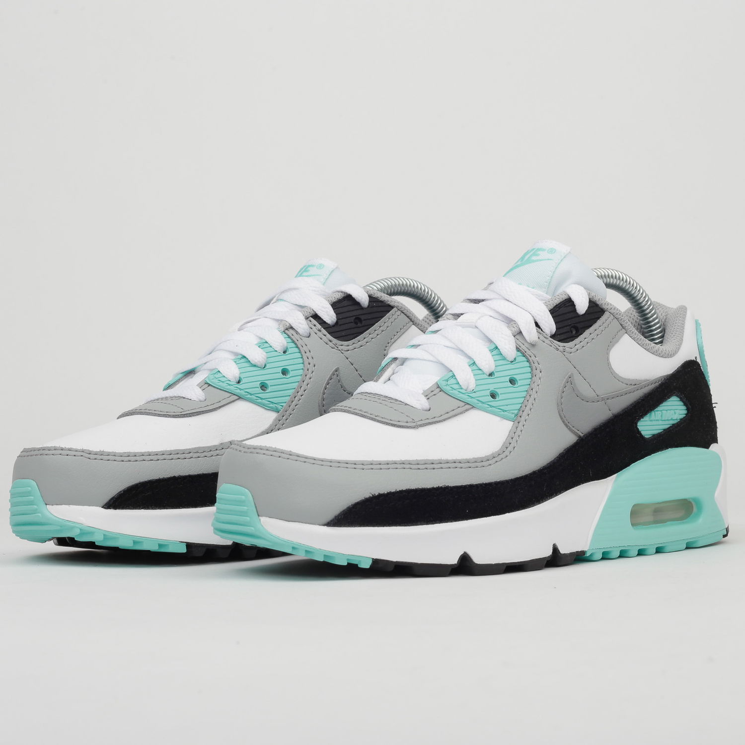 Кецове и обувки Nike Air Max 90 Leather "Hyper Turquoise" GS Бяло | CD6864-102, 1