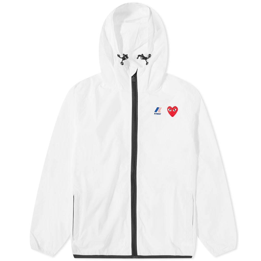 Ветровка Comme des Garçons K-Way x Full Zip Packable Jacke Бяло | P1J501-3, 0