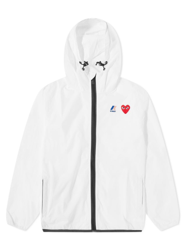 Ветровка Comme des Garçons K-Way x Full Zip Packable Jacke Бяло | P1J501-3