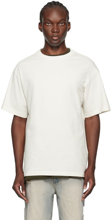 Тениска We11done We11done Pearl Bear T-Shirt Бяло | WD-TT2-24-780-U-IV, 0