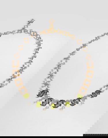 Колие Dolce & Gabbana Peridot Pearl Embellished Necklace Onesize Многоцветен | WNSA7GWPER187583, 3
