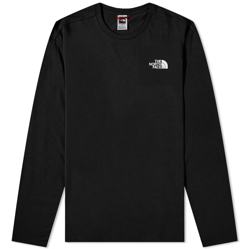 Тениска The North Face Long Sleeve Red Box Tee Black Черно | NF0A493LJK3