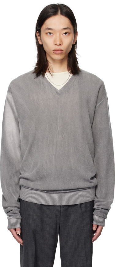 Пуловер OUR LEGACY Our Legacy Parallel V-Neck Sweater Сиво | M4253PGS, 0