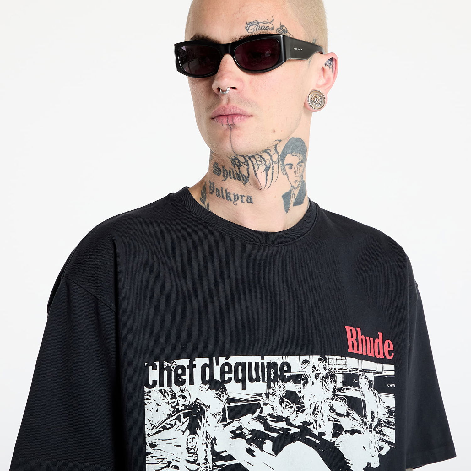 Тениска Rhude Rhude Champions Du Monde Graphic T-Shirt Черно | RHSS25TT140122306, 1