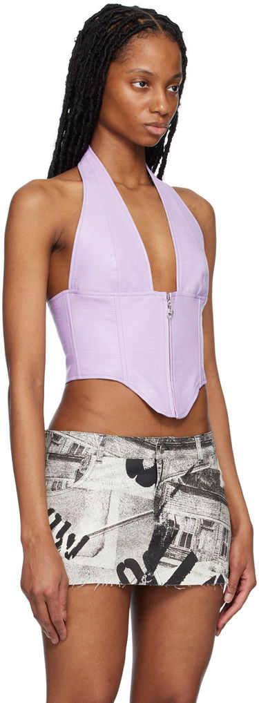 Потник Miaou Miaou Hannah Jewett Edition Mara Halter Corset Top Лилаво | 7087VLLIL, 1