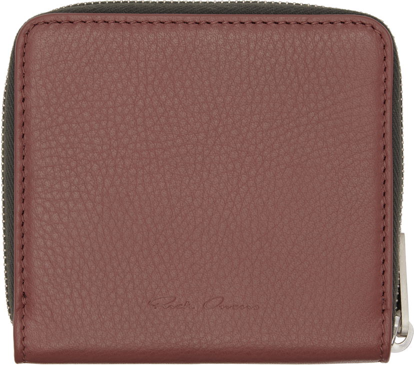Портфейл Rick Owens Rick Owens Concordians Zipped Wallet Бургунди | RA02E0716 LCN